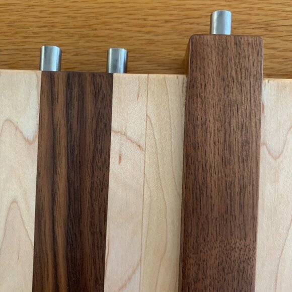 Hanukkah Menorah Hand Crafted Hardwoods Hannukiah Judaica Chanukah - Picture 6 of 6